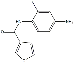N-(4-amino-2-methylphenyl)-3-furamide 结构式