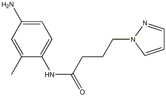 N-(4-amino-2-methylphenyl)-4-(1H-pyrazol-1-yl)butanamide 结构式