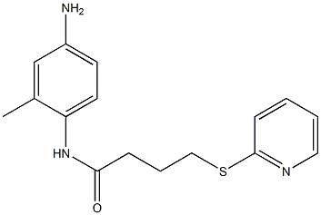 N-(4-amino-2-methylphenyl)-4-(pyridin-2-ylsulfanyl)butanamide 结构式