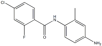N-(4-amino-2-methylphenyl)-4-chloro-2-fluorobenzamide 结构式