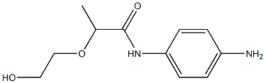 N-(4-aminophenyl)-2-(2-hydroxyethoxy)propanamide 结构式