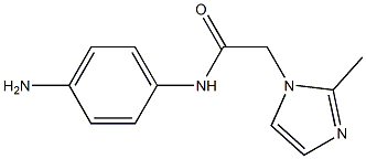 N-(4-aminophenyl)-2-(2-methyl-1H-imidazol-1-yl)acetamide 结构式