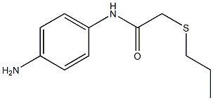 N-(4-aminophenyl)-2-(propylsulfanyl)acetamide 结构式