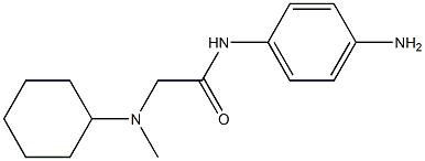 N-(4-aminophenyl)-2-[cyclohexyl(methyl)amino]acetamide 结构式