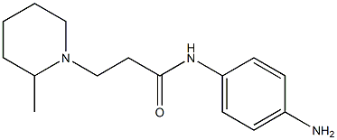 N-(4-aminophenyl)-3-(2-methylpiperidin-1-yl)propanamide 结构式