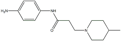 N-(4-aminophenyl)-3-(4-methylpiperidin-1-yl)propanamide 结构式