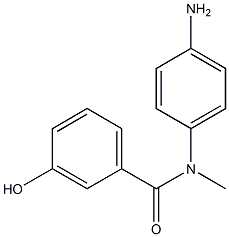 N-(4-aminophenyl)-3-hydroxy-N-methylbenzamide 结构式