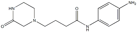 N-(4-aminophenyl)-4-(3-oxopiperazin-1-yl)butanamide 结构式