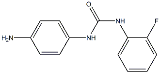 N-(4-aminophenyl)-N'-(2-fluorophenyl)urea 结构式