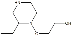 N-(2-羟乙氧基)乙基哌嗪 结构式