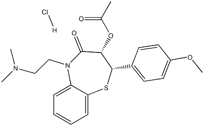 (+)-顺-地尔硫卓盐酸盐 标准品 结构式