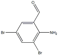 2-氨基-3,5-二溴苯甲醛 标准品 结构式