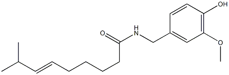 CAPSAICIN 天然辣椒碱 结构式
