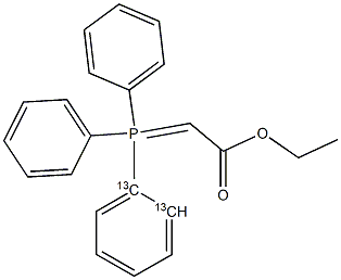 (Carbethoxymethylene)triphenylphosphorane-13C2 结构式