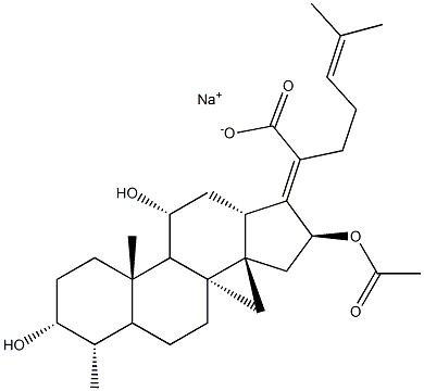 夫西地酸EP杂质B 结构式