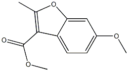 methyl 6-methoxy-2-methylbenzofuran-3-carboxylate 结构式