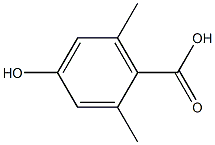 2,6-二甲基-4-羟基苯甲酸 结构式