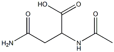 N-乙酰-DL-天门冬酰胺 结构式