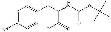 BOC-L-4-氨基苯丙氨酸 结构式