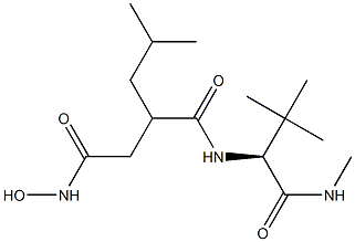 N2-(2-((hydroxycarbamoyl)methyl)-4-methylvaleryl)-N1,3-dimethylvalinamide 结构式