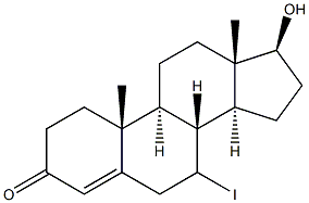 7-iodotestosterone 结构式