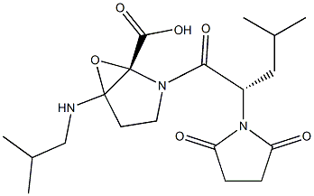 isobutyl-aminoepoxysuccinyl-leucyl-proline 结构式