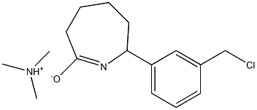 TRIMETHYLAMMONIUM-3-TOLYL-EPSILON-CAPROLACTIMIDECHLORIDE 结构式