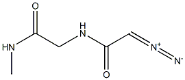 ACETAMIDE,2-((DIAZOACETYL)AMINO)-N-METHYL- 结构式