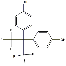 2,2-BIS(4-HYDROXYPHENYL)PERFLUOROPROPANE 结构式