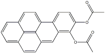 BENZO[A]PYRENE-7,8-DIOL,DIACETATE(ESTER), 结构式