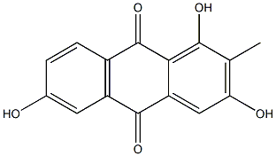 2-METHYL-1,3,6-TRIHYDROXYANTHRAQUINONE 结构式