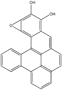 DIBENZO(A,L)PYRENE-11,12-DIOL-13,14-EPOXIDE 结构式