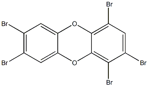 1,2,4,7,8-PENTABROMIDIBENZO-PARA-DIOXIN 结构式