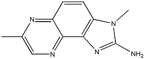 3,7-DIMETHYL-IMIDAZO[4,5-F]QUINOXALIN-2-AMINE 结构式