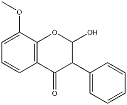 2-HYDROXY-8-METHOXY-2,3-DIHYDROISOFLAVONE 结构式