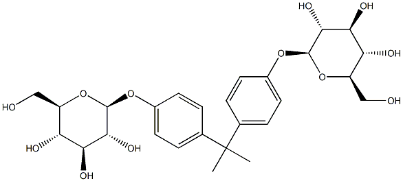 BISPHENOLADI-BETA-D-GLUCOPYRANOSIDE 结构式