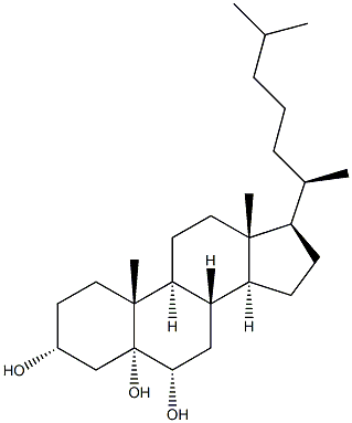 5ALPHA-CHOLESTANE-3ALPHA,5,6ALPHA-TRIOL 结构式