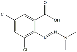 3,5-DICHLORO-2-(3,3-DIMETHYL-1-TRIAZENO)-BENZOICACID 结构式