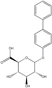 PARA-PHENYLPHENYLGLUCURONIDE 结构式