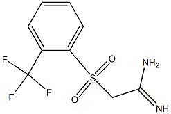 2-(2-TRIFLUOROMETHYLBENZENESULPHONYL)ACETAMIDINE 结构式