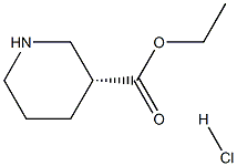 (R)-3-哌啶甲酸乙酯盐酸盐 结构式