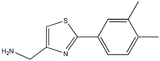 [2-(3,4-Dimethylphenyl)thiazol-4-yl]methylamine 结构式