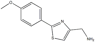 [2-(4-Methoxyphenyl)thiazol-4-yl]methylamine 结构式