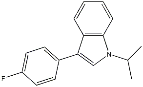 3-(4-Fluorophenyl)-L-Isopropyl-1H-Indole 结构式