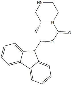 (R)-1-Fmoc-2-methylpiperazine 结构式