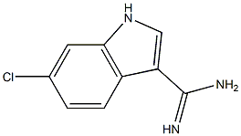 6-氯吲哚甲脒 结构式