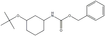 3-CBZ-氨基1-叔丁氧基环基烷 结构式