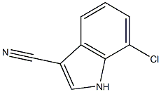 7-CHLOROINDOLE-3- CARBONITRILE 结构式