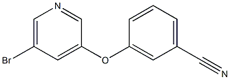 3-(5-溴-3-吡啶氧基)苯腈 结构式