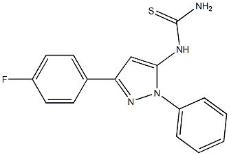 1-(3-(4-fluorophenyl)-1-phenyl-1H-pyrazol-5-yl)thiourea 结构式